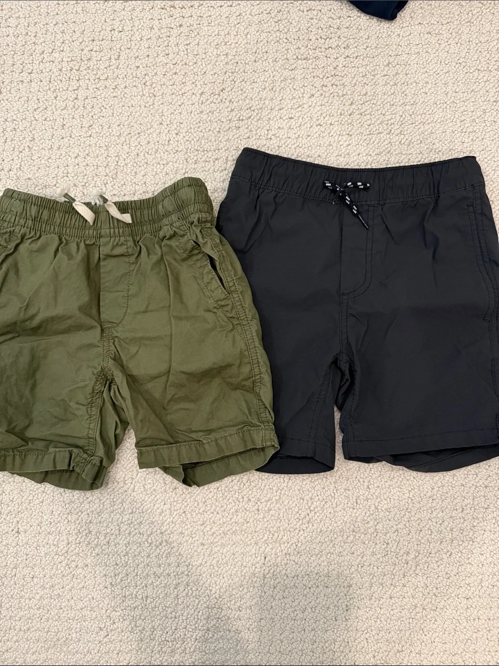 Bundle of 2: GAP Kids Pull-On Shorts in Olive Green and Black